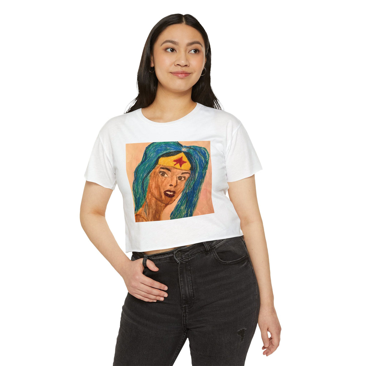 Latina Wonder Woman Crop Top
